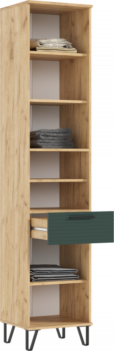 Флэш Прихожая, вариант №1, Браш мени грин/Дуб крафт