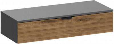 Навесная универсальная тумба Ома ТБ-3614, Графит/Дуб Тортуга
