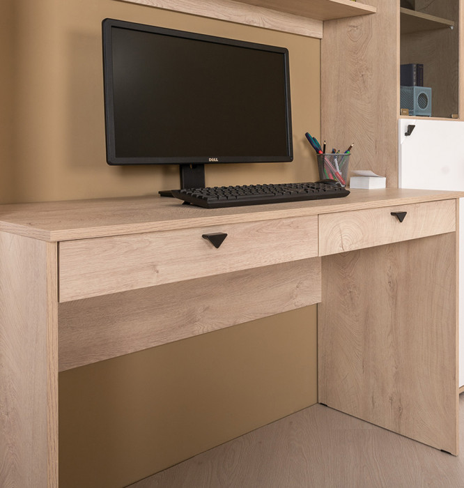 Бостон № 42, дуб эндгрейн элегантный/фасады МДФ милк рикамо софт