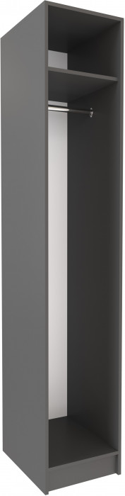 Модульная Прихожая Ямайка, композиция 3, Графит серый/Камень серый