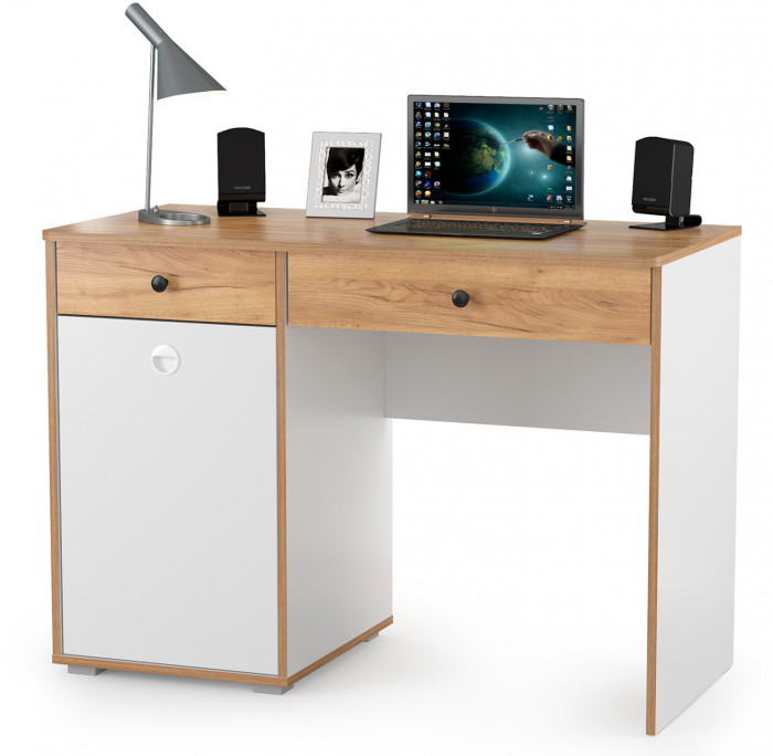 Вуди Компоновка № 04, белый премиум/дуб крафт золотой