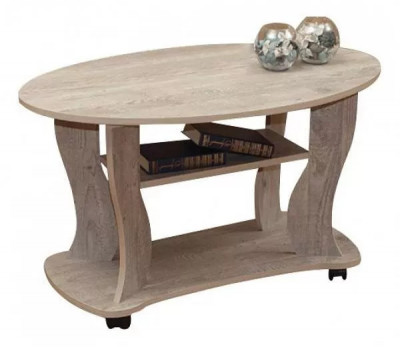 Стол журнальный Сатурн - М05 бетон пайн белый