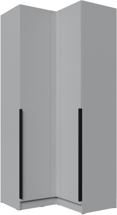Шкаф угловой Мадрид угол прямой, Камень серый