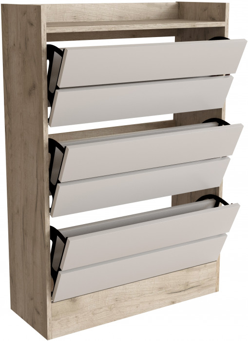 Модульная Прихожая Ямайка, композиция 2, Крафт серый/Кашемир