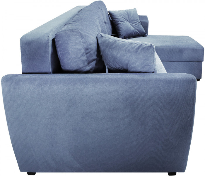 СПБ Диван УГЛОВОЙ Амстердам велюр серый 160