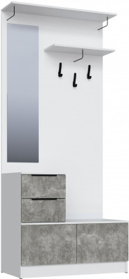 Центральная секция №2 Мадрид (1,0), Белый/Ателье светлое