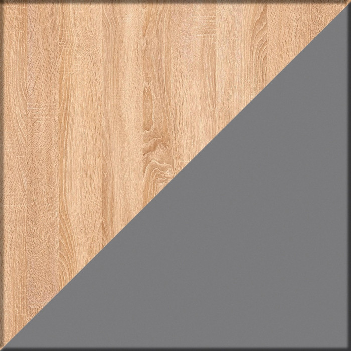 Стол компьютерный Комфорт 12.95N + кресло 103 серое, цвет дуб сонома/тёмно-серый, ШхГхВ 162х60,3х180 см., НЕ универсальная сборка