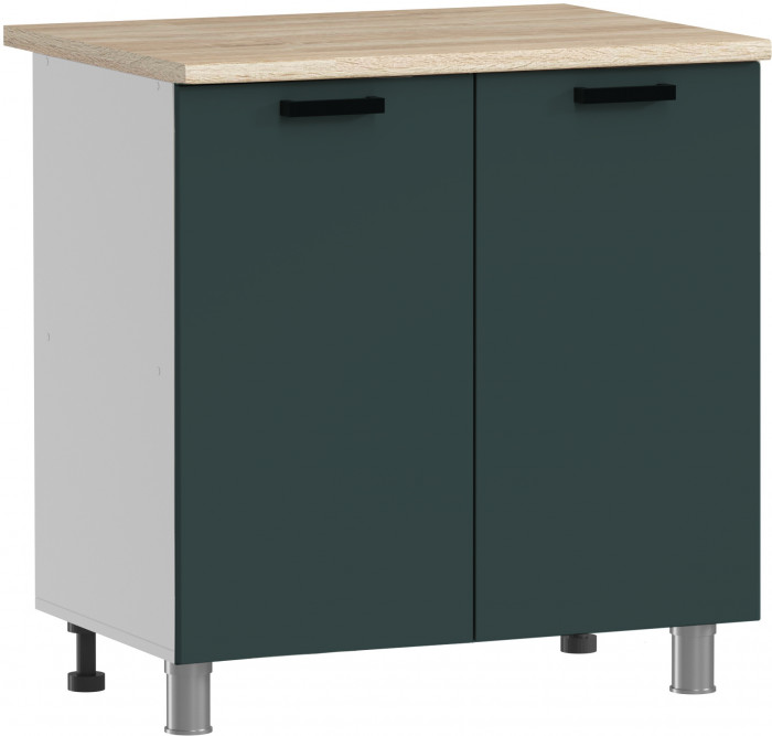 МК Аленушка Н 800 Лаванда Изумруд, скоба черный (без столешницы)