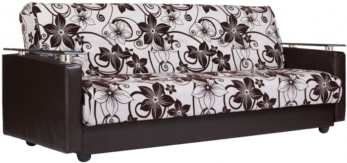 Диван-кровать Лидер 140х190, книжка, рогожка/экокожа