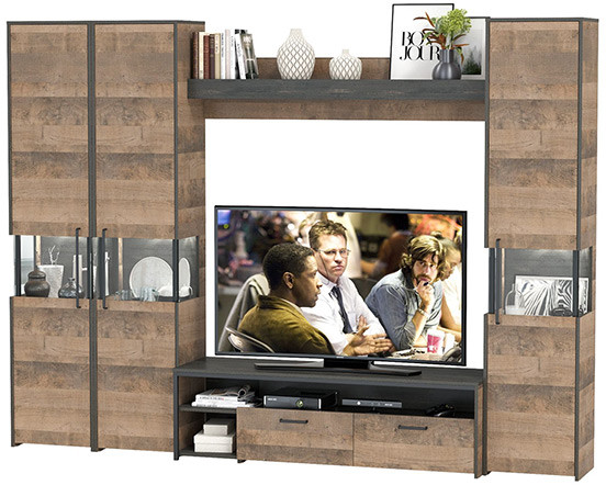 Трувор Гостиная 031, дуб гранж песочный/интра