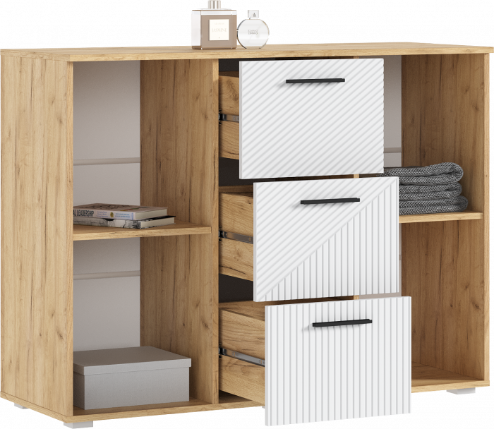 Сильвия Спальня, Браш Вайт/Дуб крафт