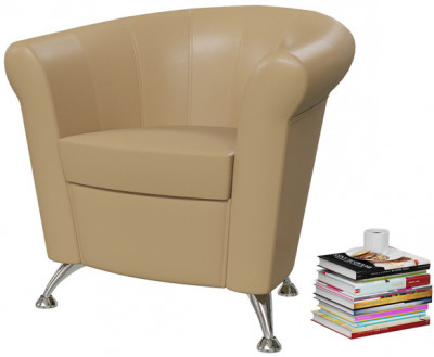 Банкетка 6-5116ксм Лагуна, искусственная кожа кофе с молоком (кофе с молоком NEXT), ШхГхВ 78х63х79 см. Лагуна МАЛАЯ !!!