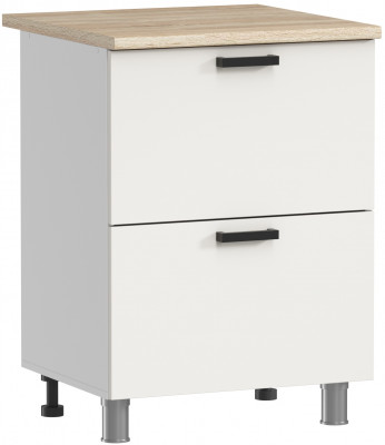 МК Аленушка Н2Я 600 Лаванда Молочный, скоба черный (без столешницы)