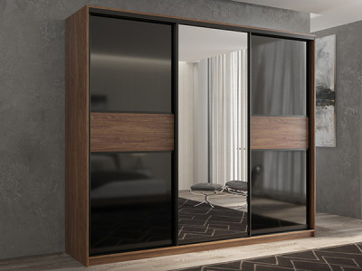 Шкаф-купе Кааппи 9 Морское Дерево Винтаж 180х45х230 см