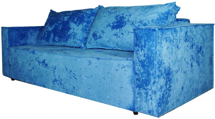 Диван-кровать Лофт Люкс Плюш, еврокнижка, 140х195, синий