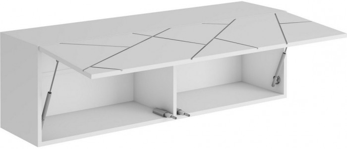 ГРАНЖ Шкаф навесной ШН-004 (Д.1200) (Серый шифер / Графит софт)
